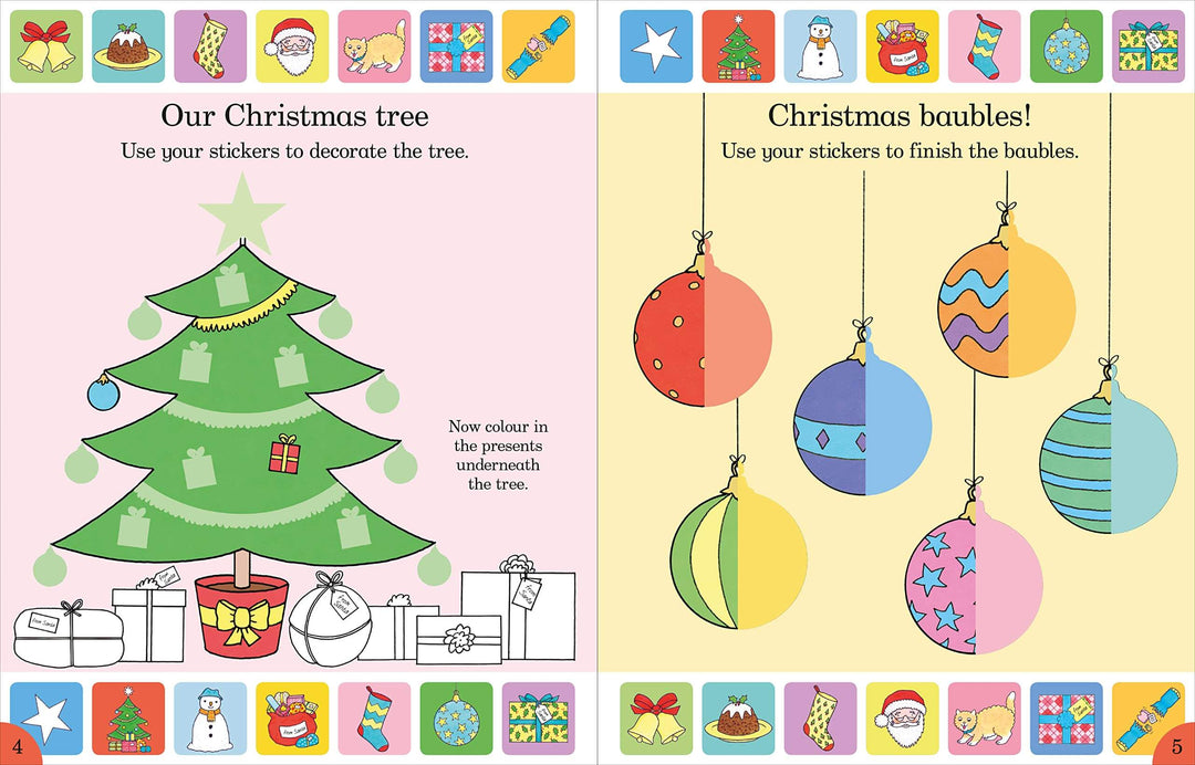 Dear Santa Sticker Activity Book