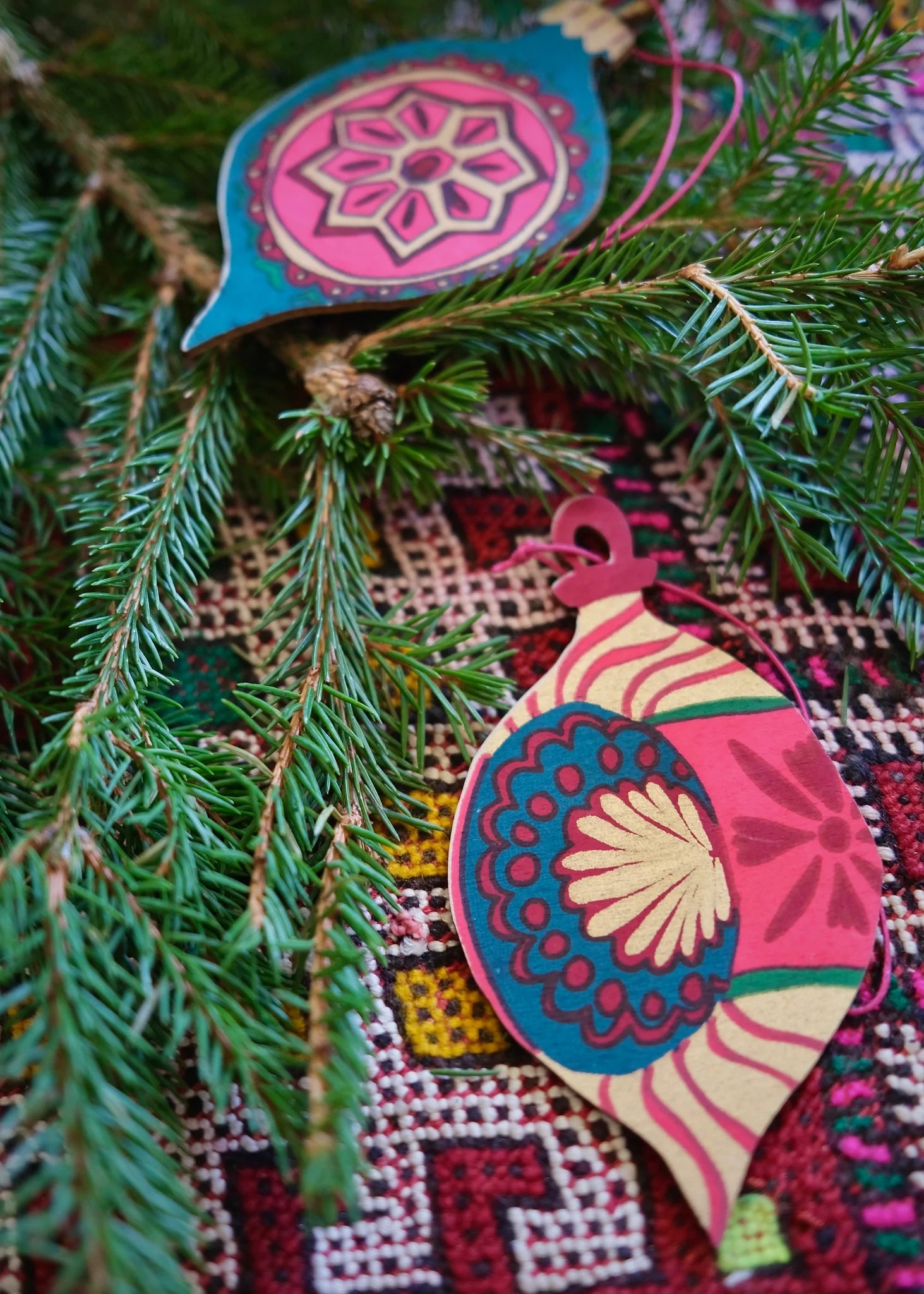 Wooden Christmas Bauble Decorations BAM Store Space