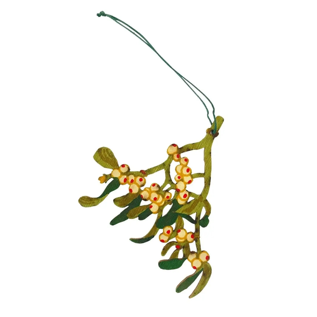 Wooden Mistletoe Decoration