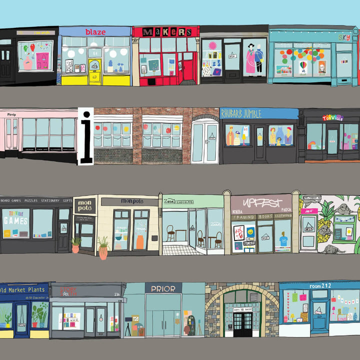 Independent Shops A4 Print