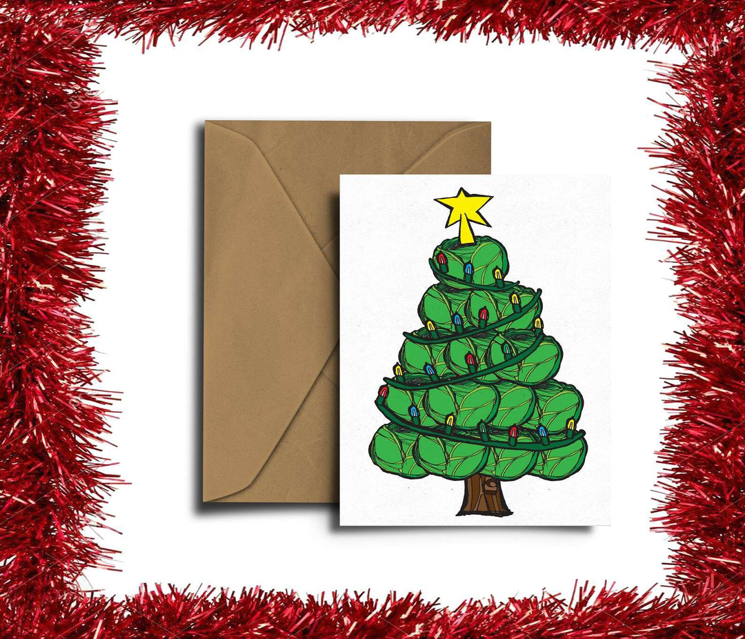 Sprout Christmas Tree Greetings Card