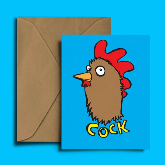 Cock Greetings Card