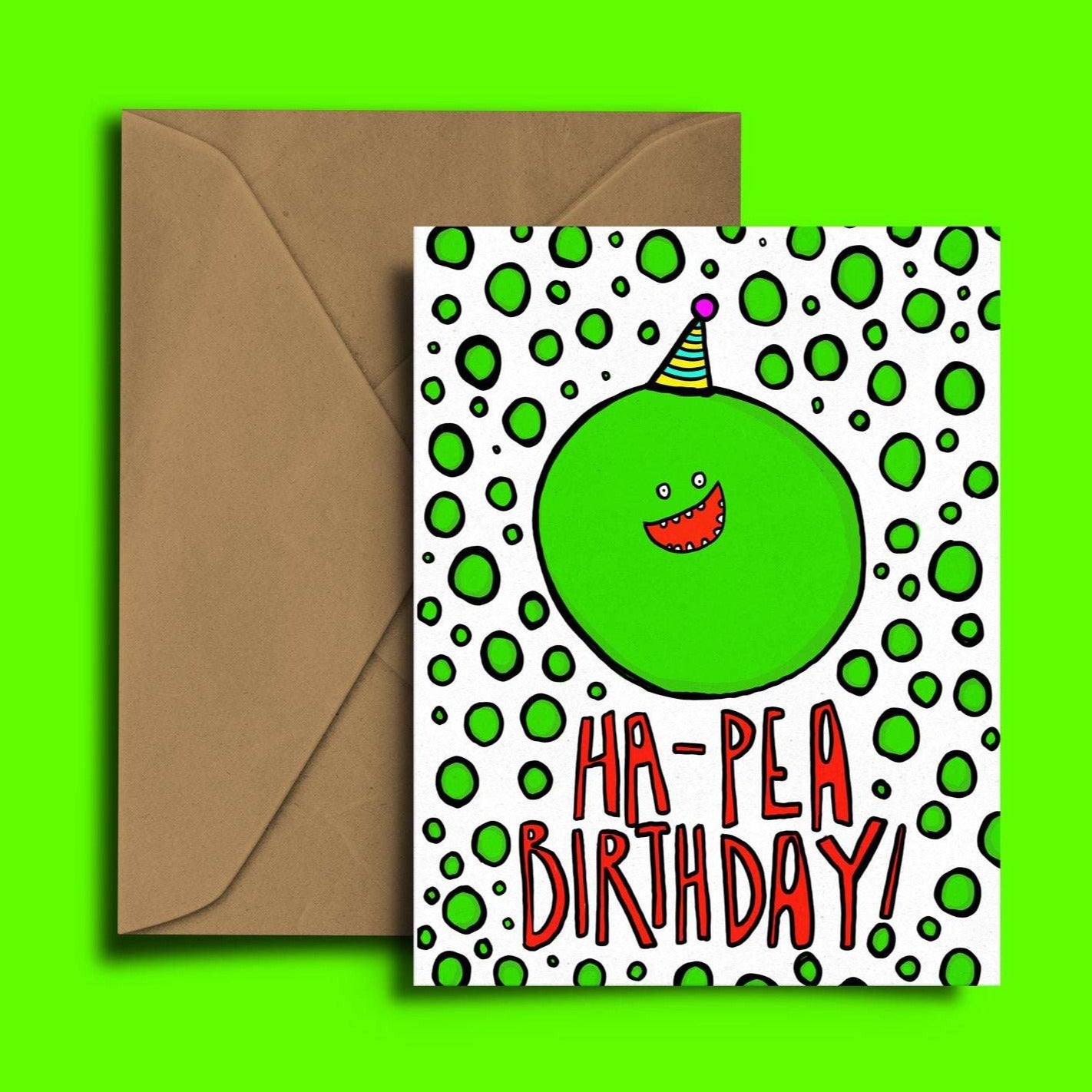 Ha-Pea Birthday Greetings Card