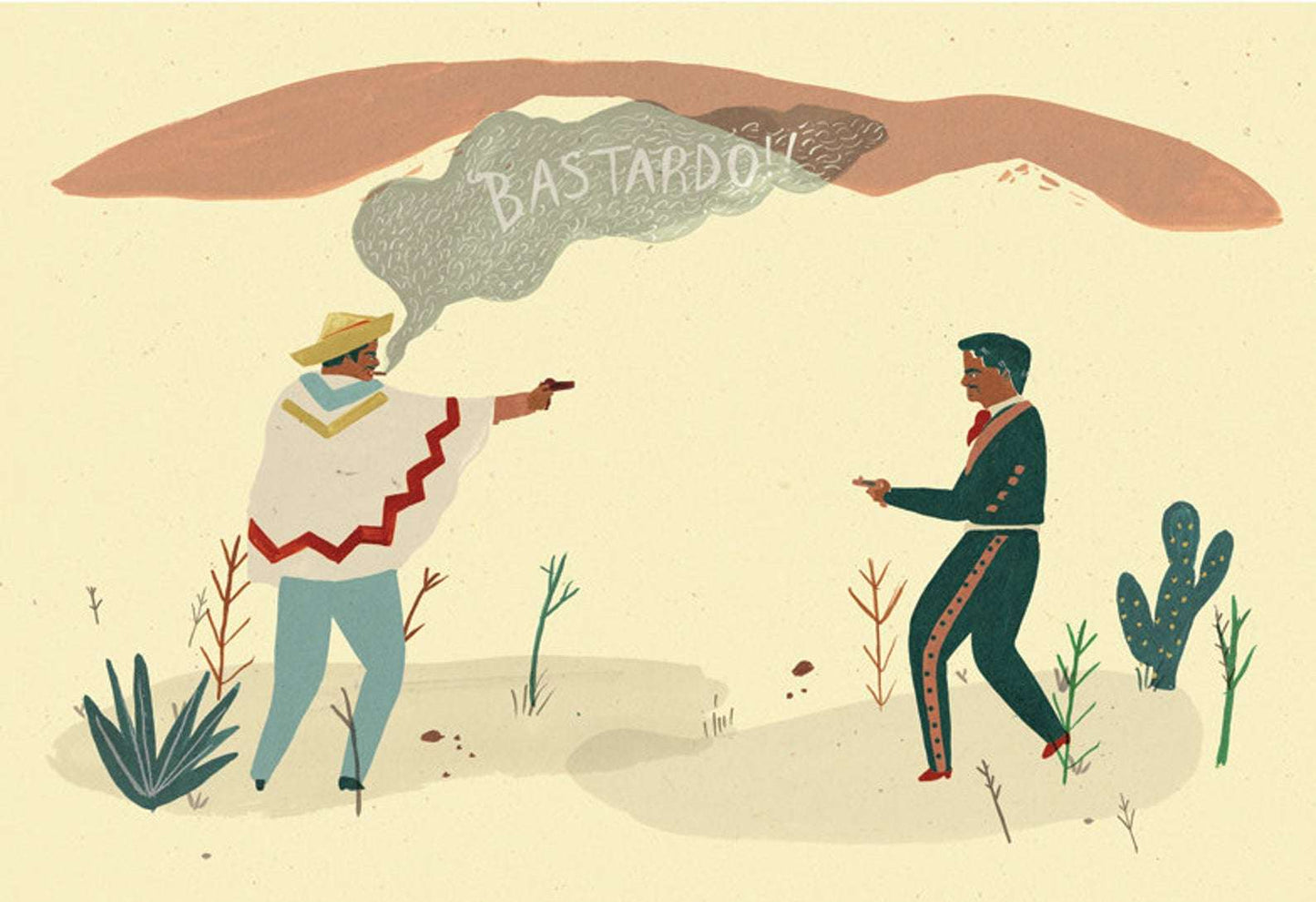 Mexican Stand Off A4 Print