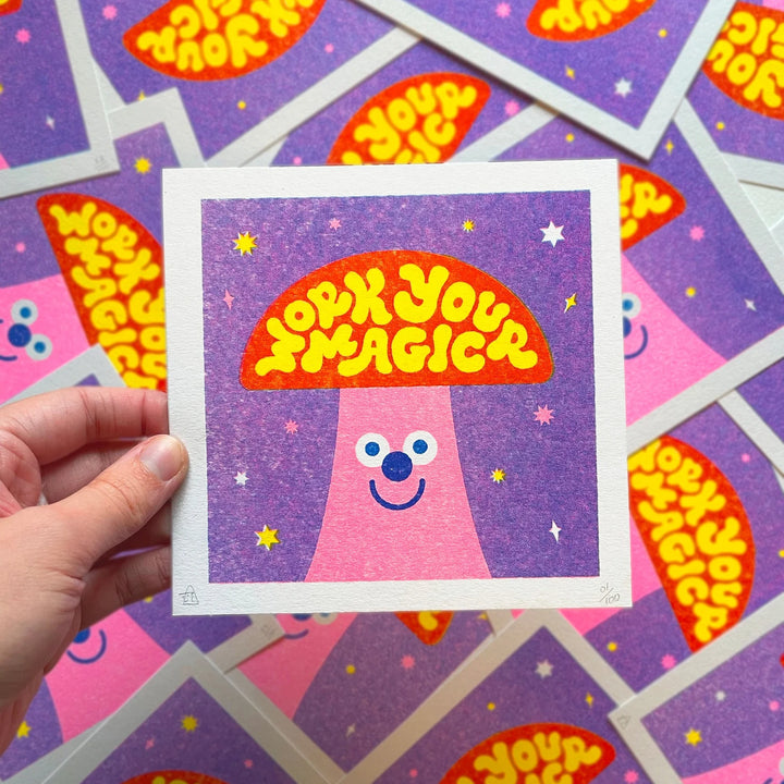 Work Your Magic Riso Art Print