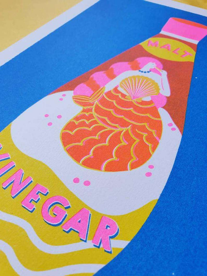 Naomi Wilkinson 'Mermaid Vinegar' A4 Riso Print