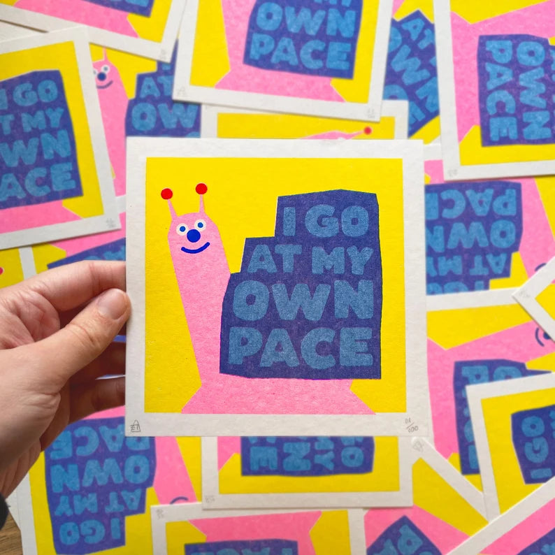 Own Pace Riso Art Print