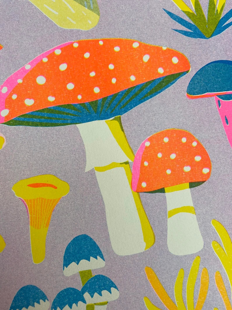 Fungi Riso Art Print