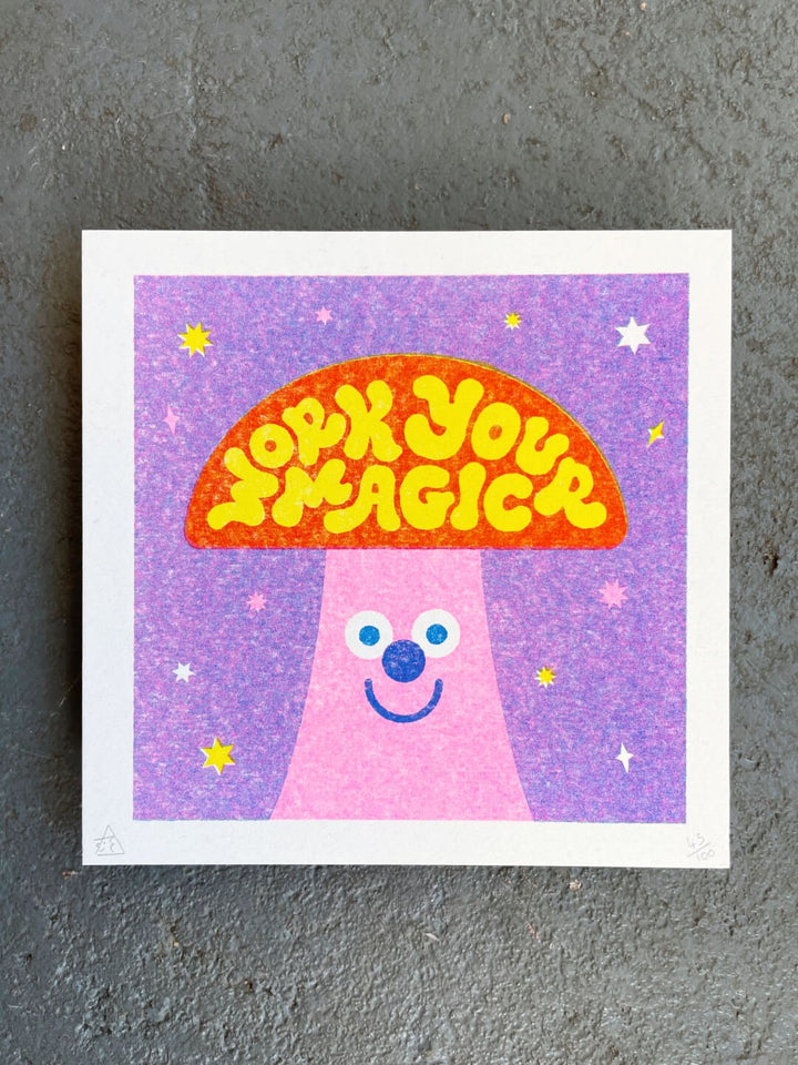 Work Your Magic Riso Art Print