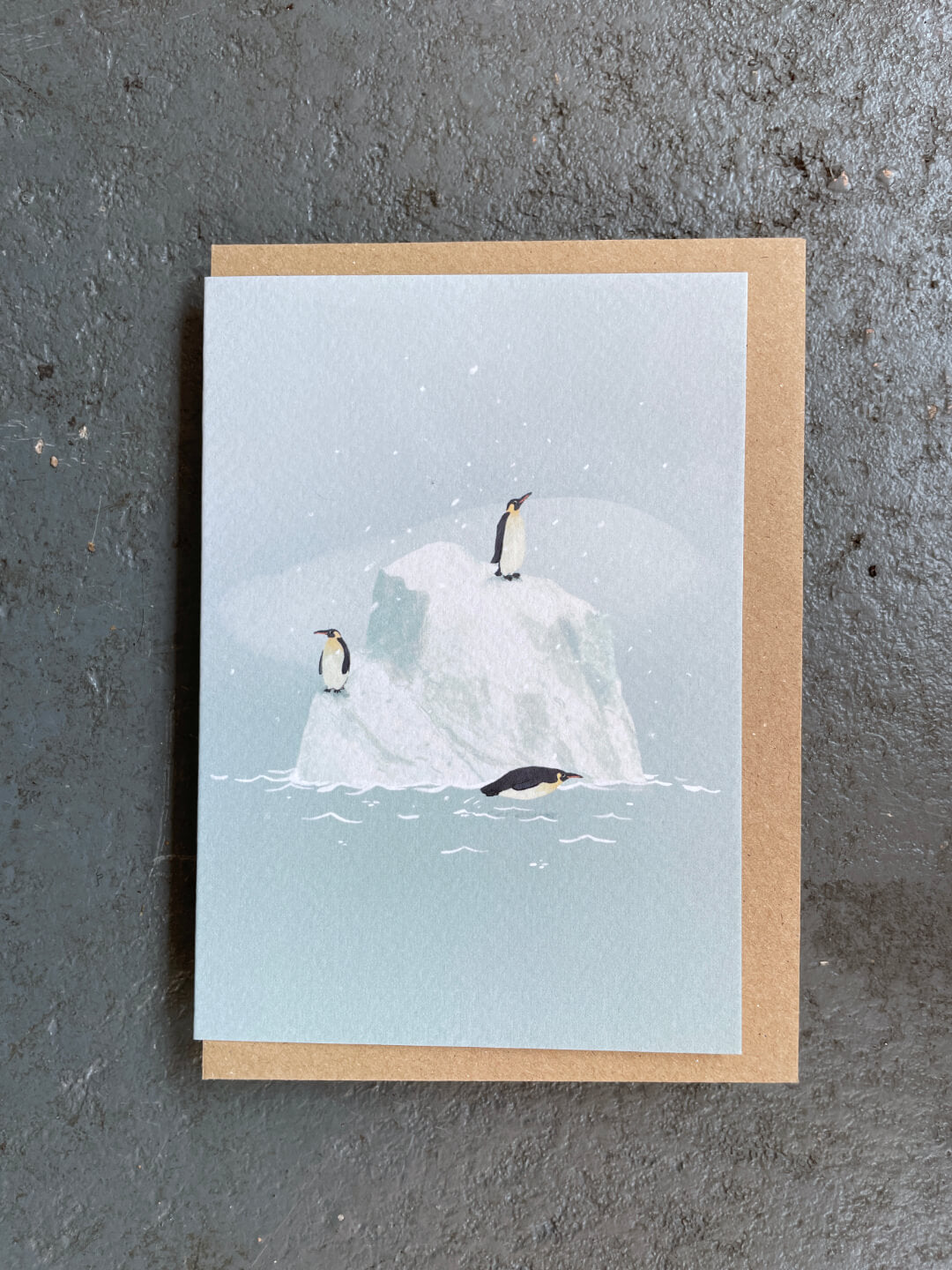 Penguin Illustration Greetings Card