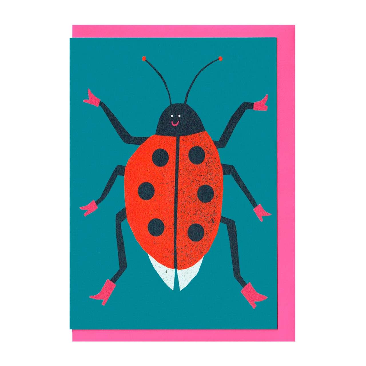 Happy Ladybird Greetings Card