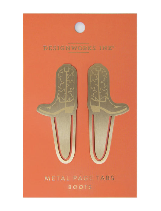 Cowboy Boot Metal Bookmarks