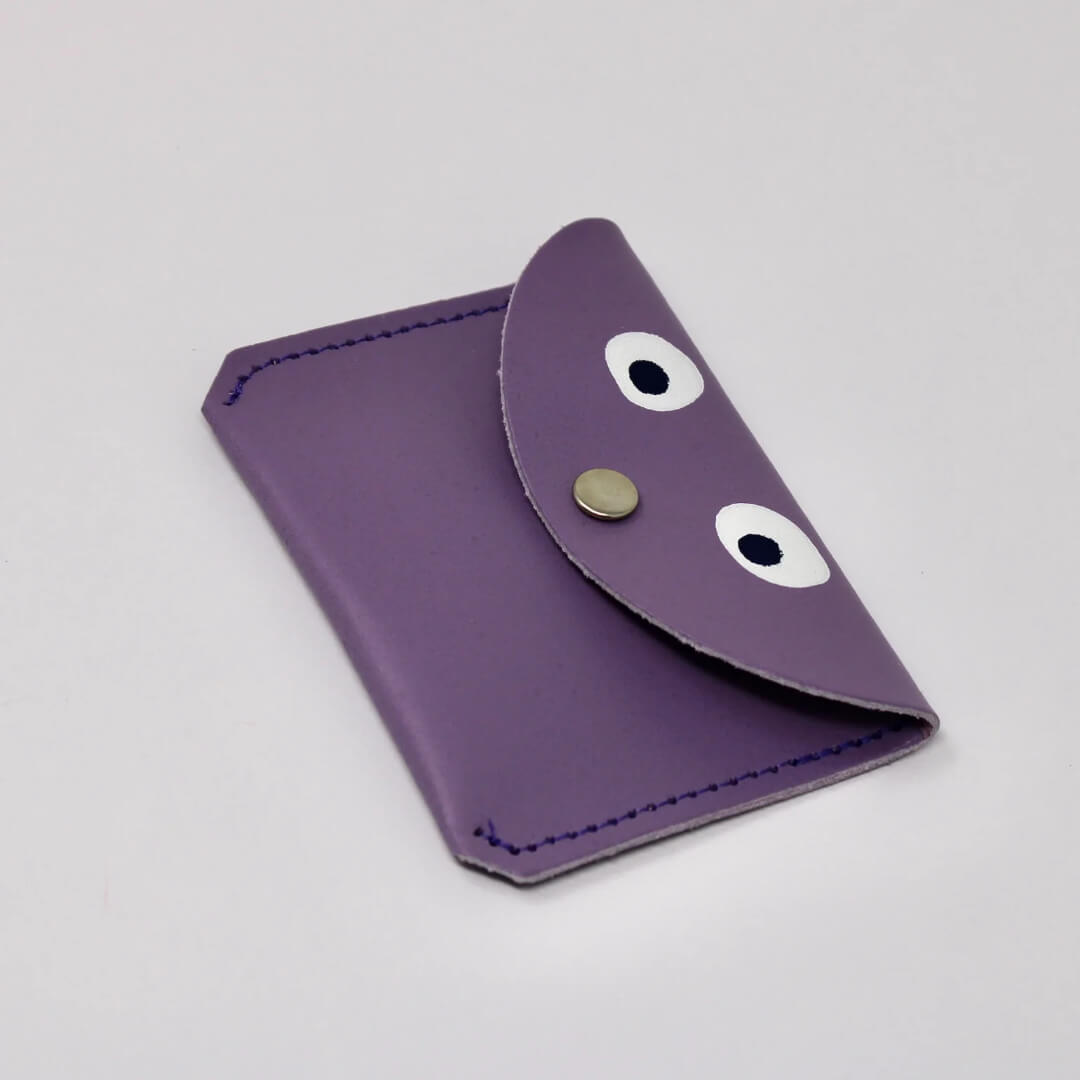 Lilac Mini Googly Eye Money Purse