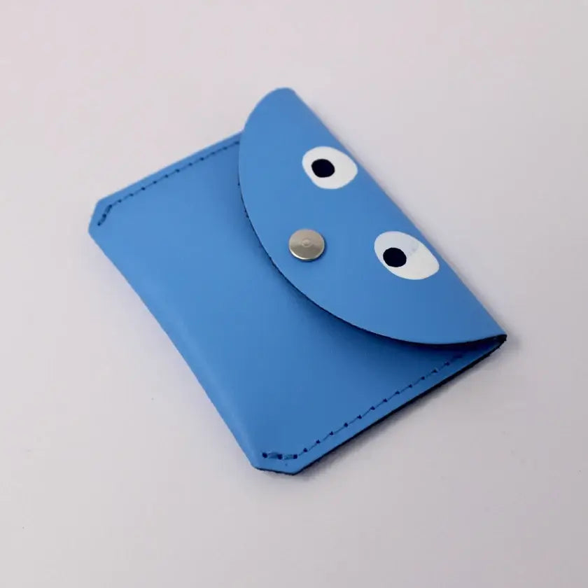 Blue Mini Googly Eye Money Purse