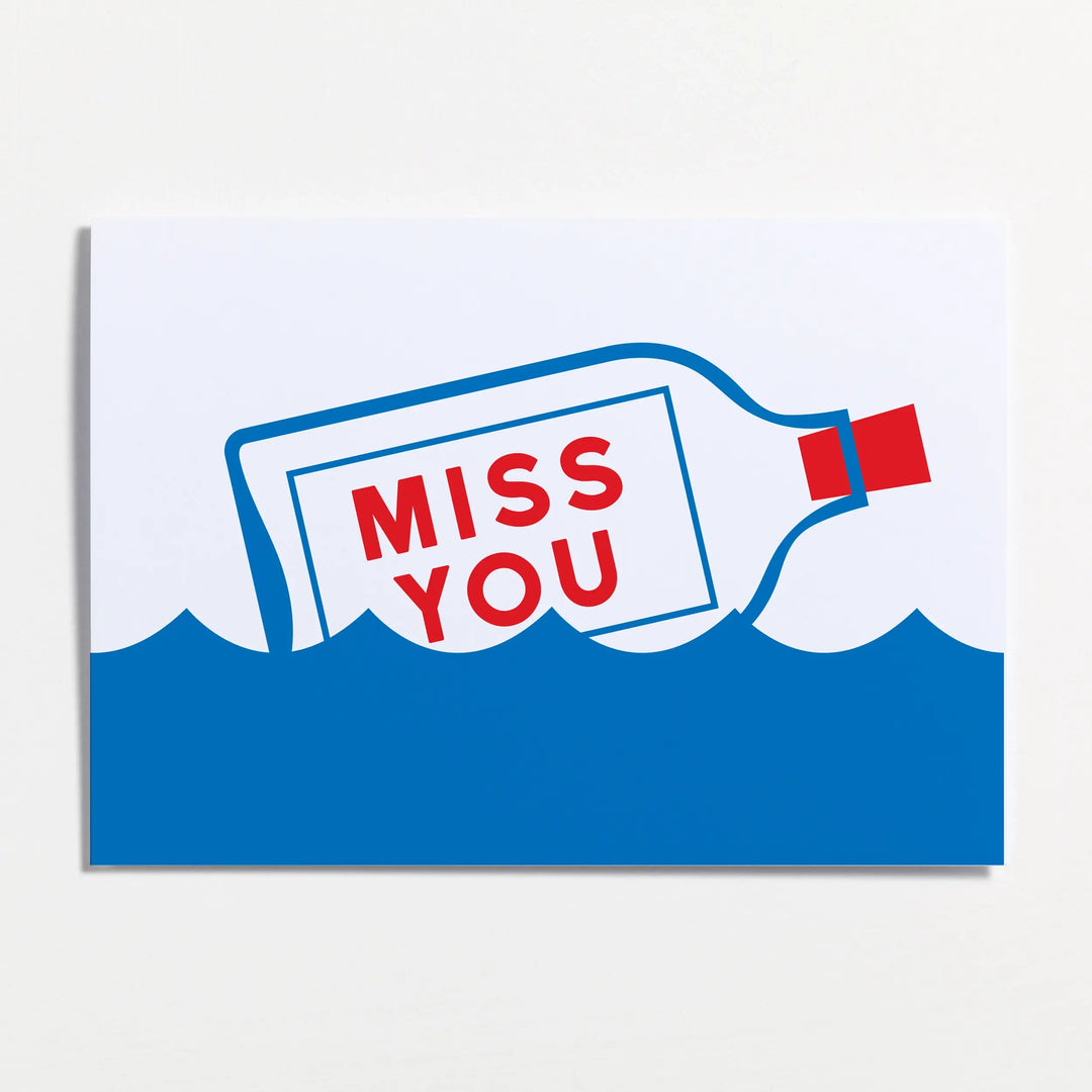 Miss You Greetings Card