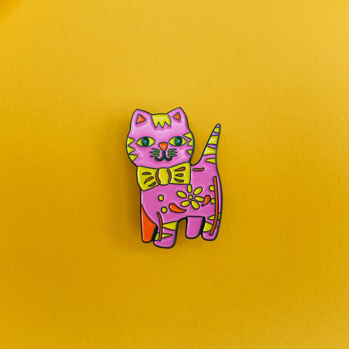 Cute Cat Enamel Pin Badge