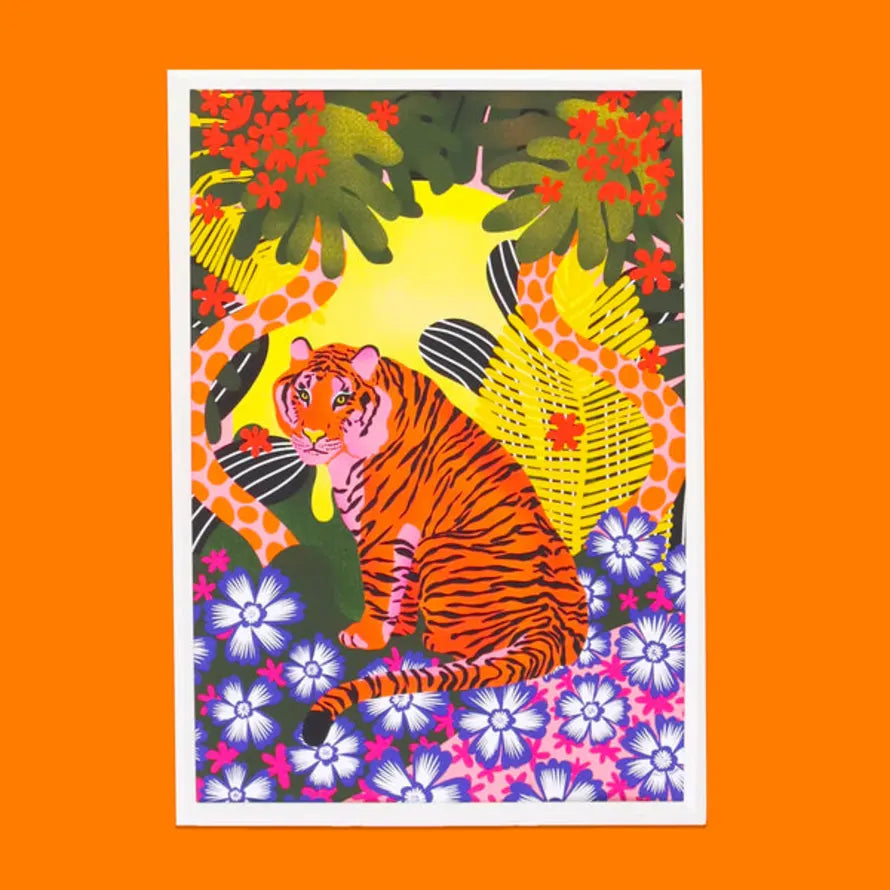 Jungle Tiger A3 Art Print
