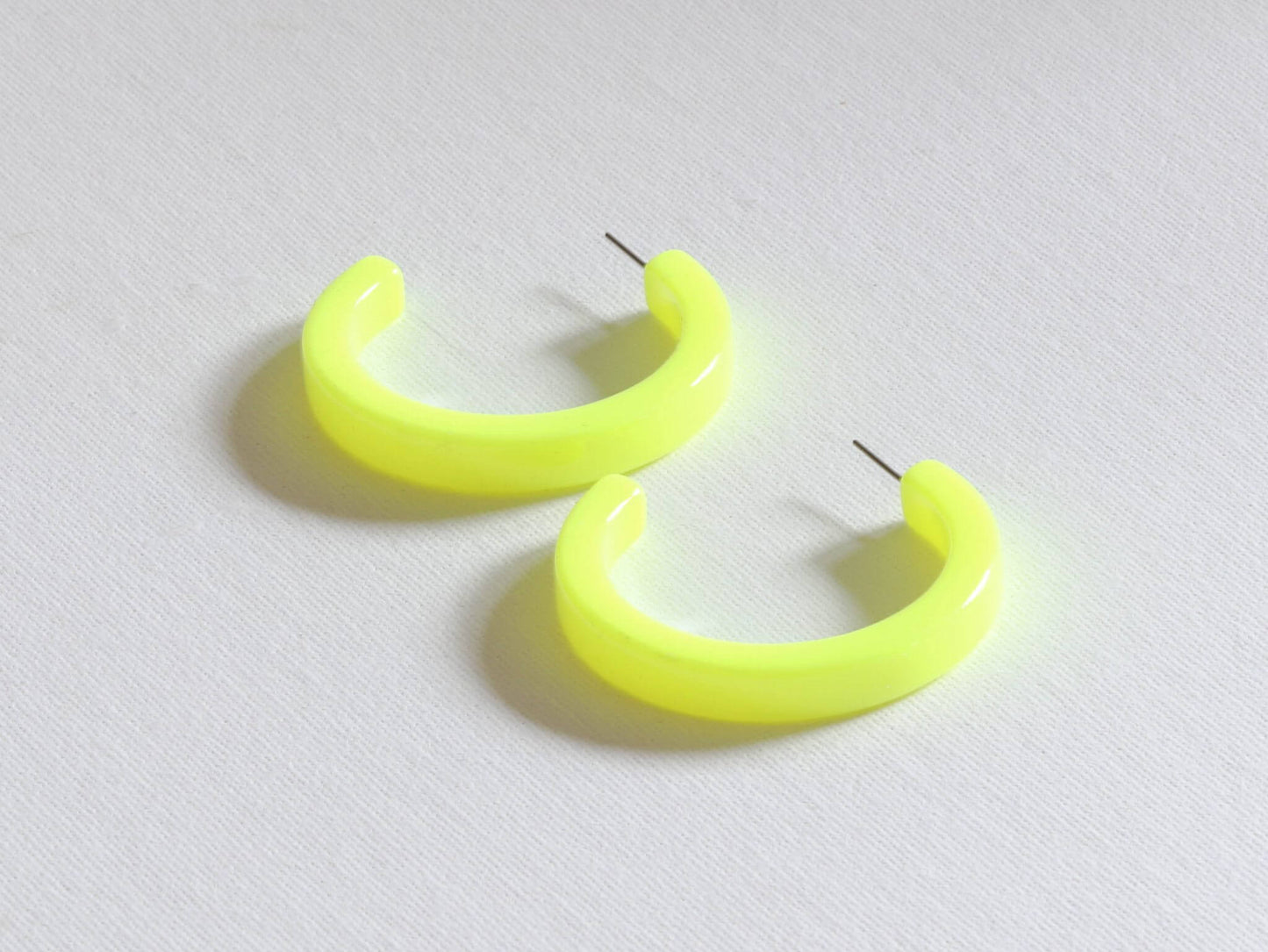 Neon Hoop Earrings