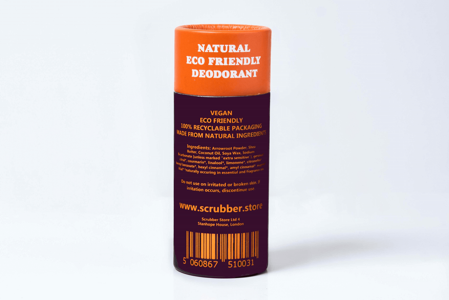 Scrubber Natural Deodorant: Patchouli & Mango