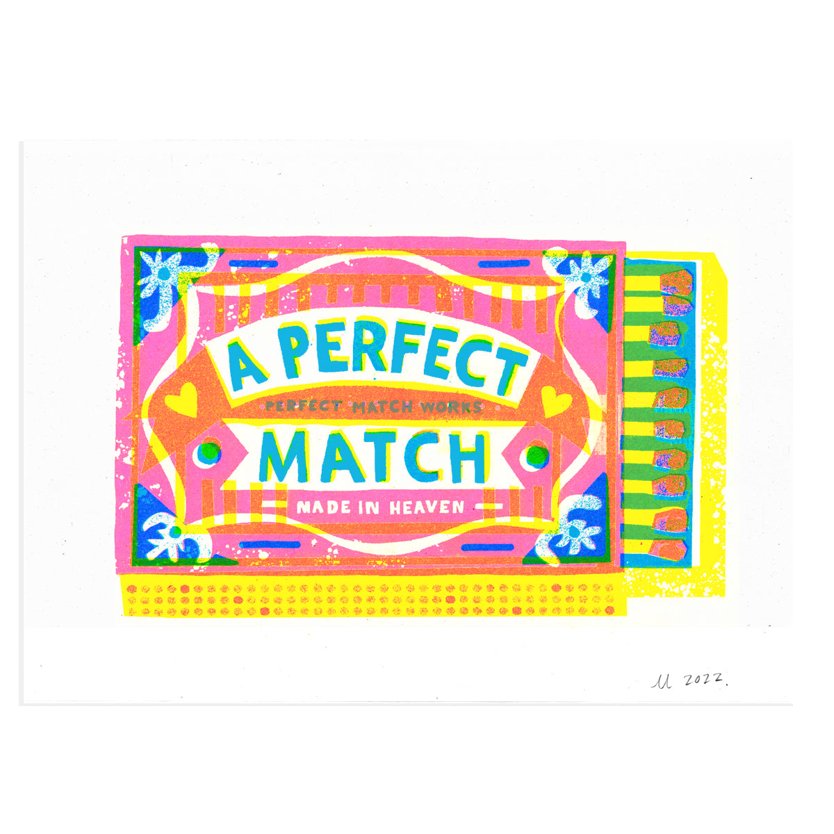 Perfect Match A4 Art Print