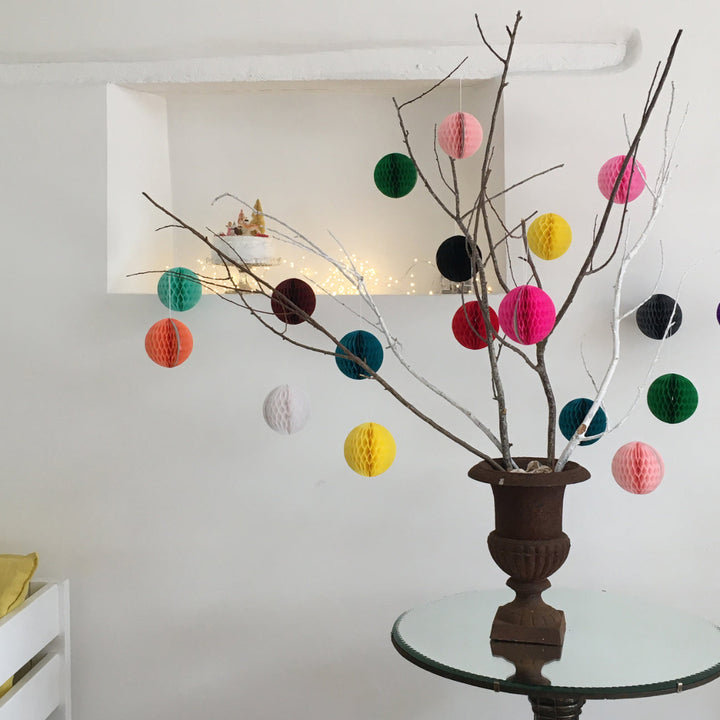Paper Ball Decoration: Cerise Pink