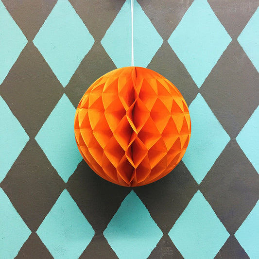 Paper Ball Decoration: Orange