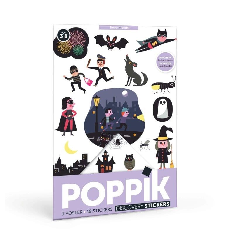 Poppik Booo! Halloween Sticker Poster