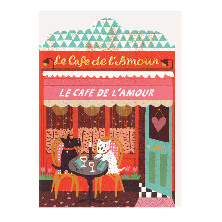 Café de l'Amour Greetings Card