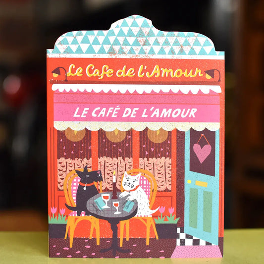 Café de l'Amour Greetings Card