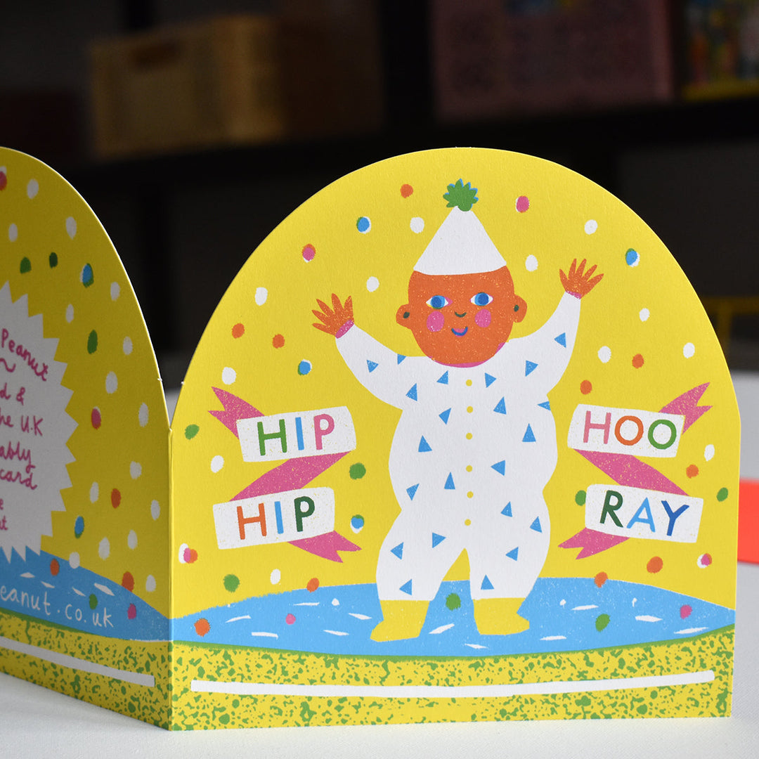 New Baby Large Snowglobe Card