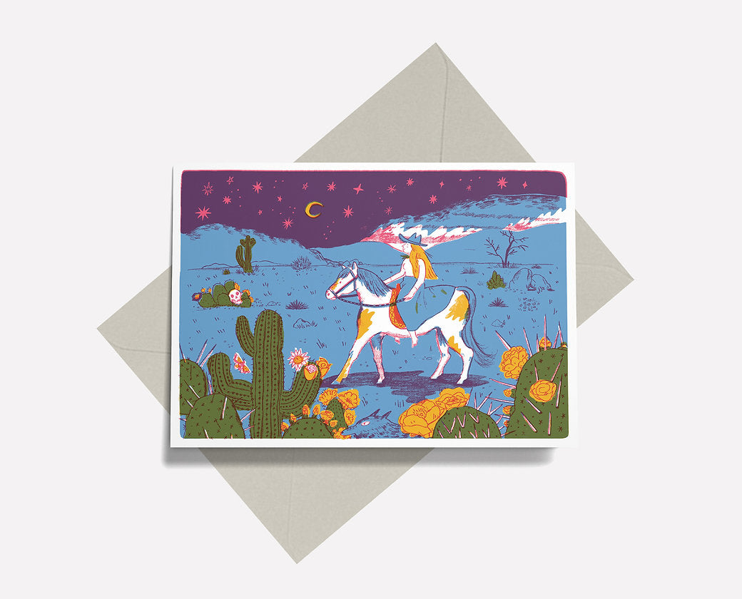 Cowgirl Greetings Card