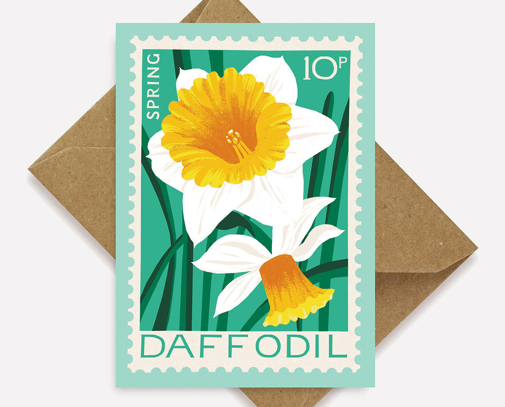 Daffodil Mini Greetings Card