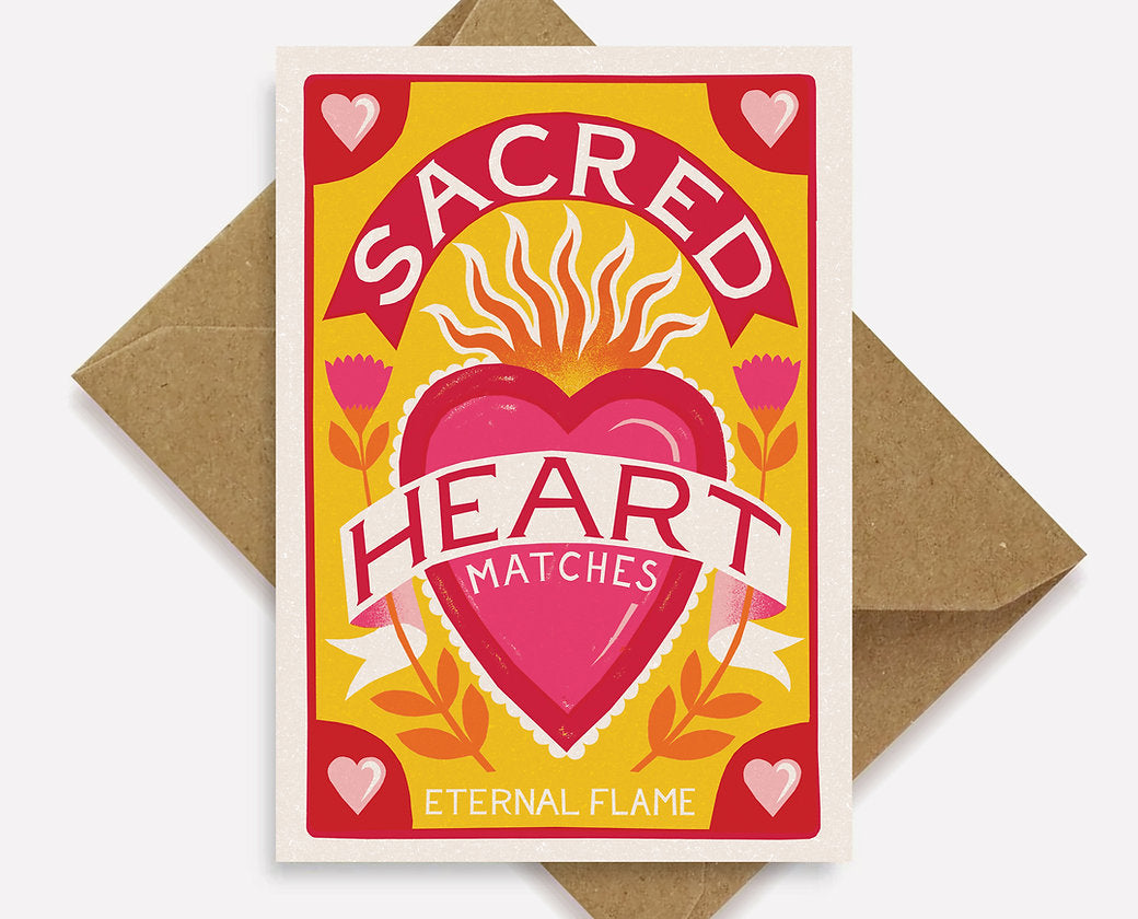 Sacred Heart Mini Greetings Card