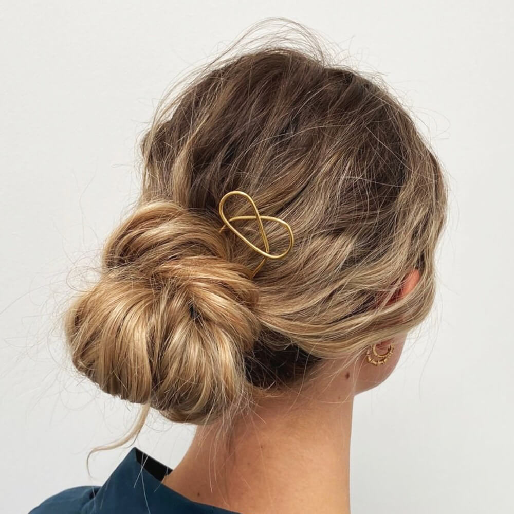 Pretzel Brass Hair Pin