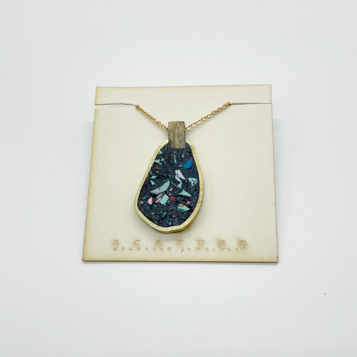 Dark Blue Gourd Necklace