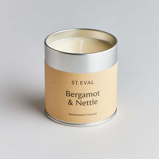 St Eval Bergamot & Nettle Tin Candle