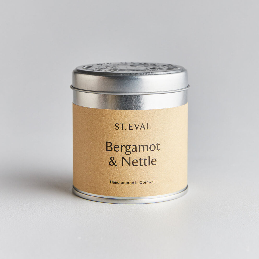 St Eval Bergamot & Nettle Tin Candle