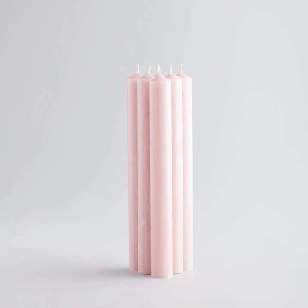 Rose Quartz Dinner Candles