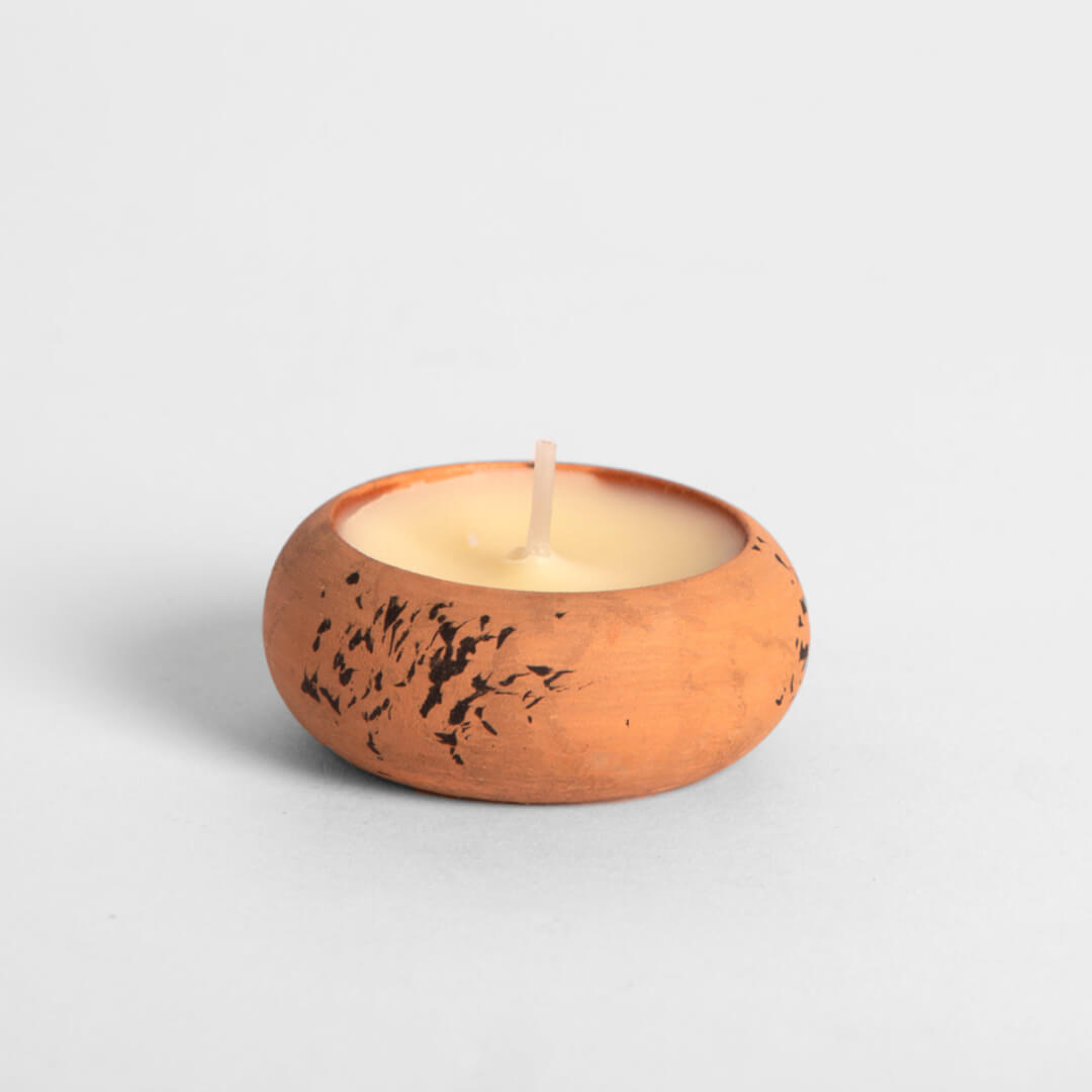 Bergamot & Nettle Terracotta Tealight Candle