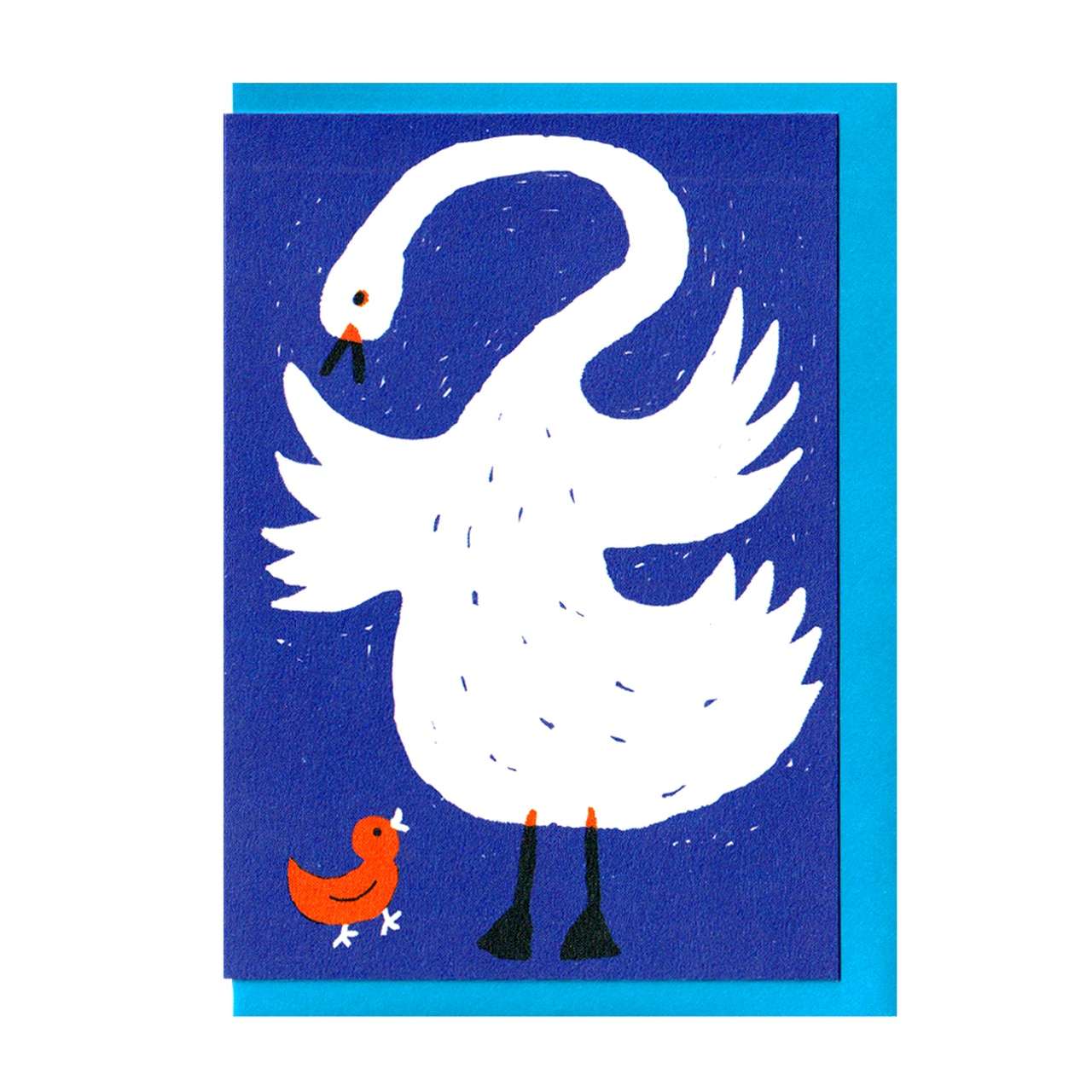 Swan and Cygnet Greetings Card