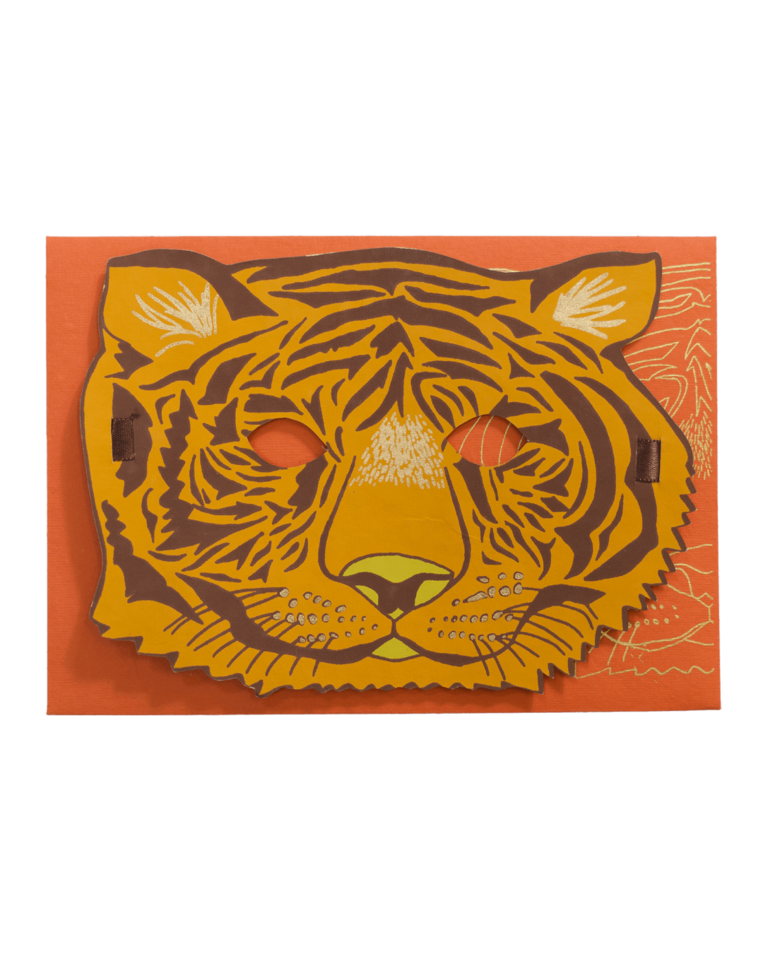 Tiger Mask Greetings Card