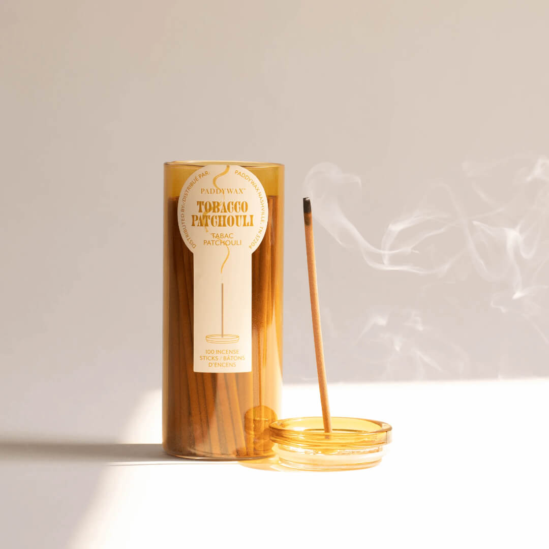 Tobacco & Patchouli Incense Sticks with Holder