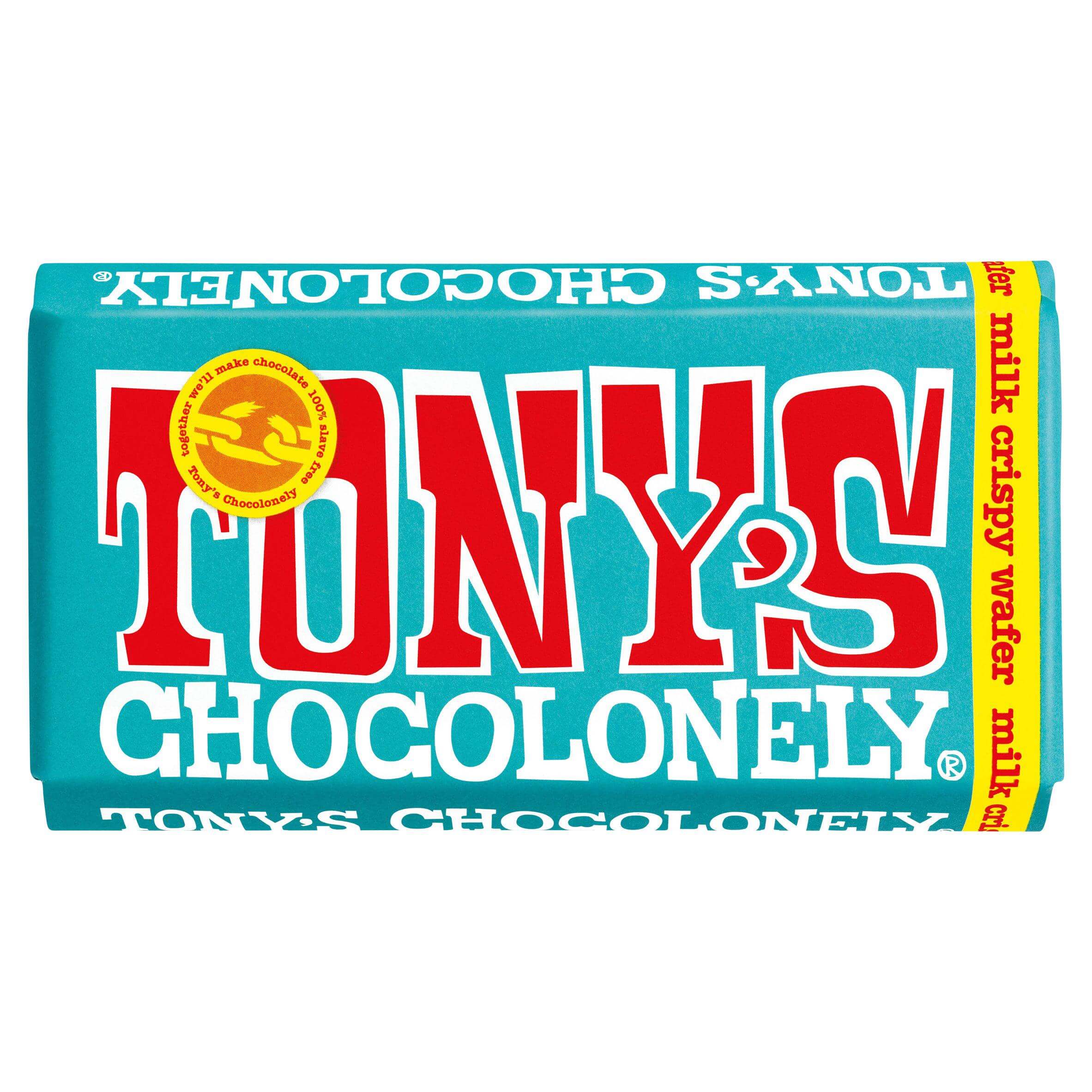 Tony's Chocolonely Milk Crispy Wafer Chocolate 180g – BAM Store + Space