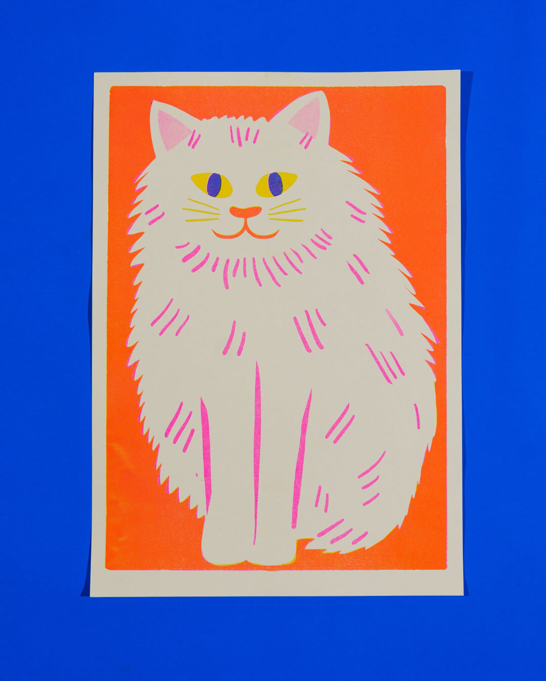 White Cat A3 Riso Print