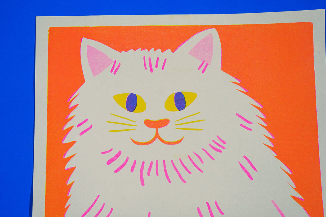 White Cat A3 Riso Print