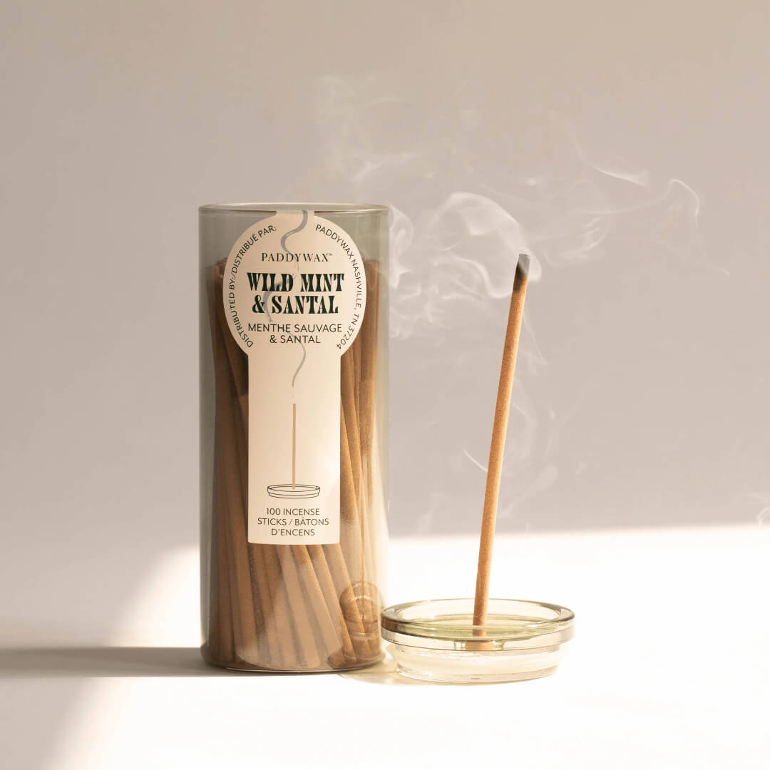 Wild Mint & Santal Incense Sticks with Holder